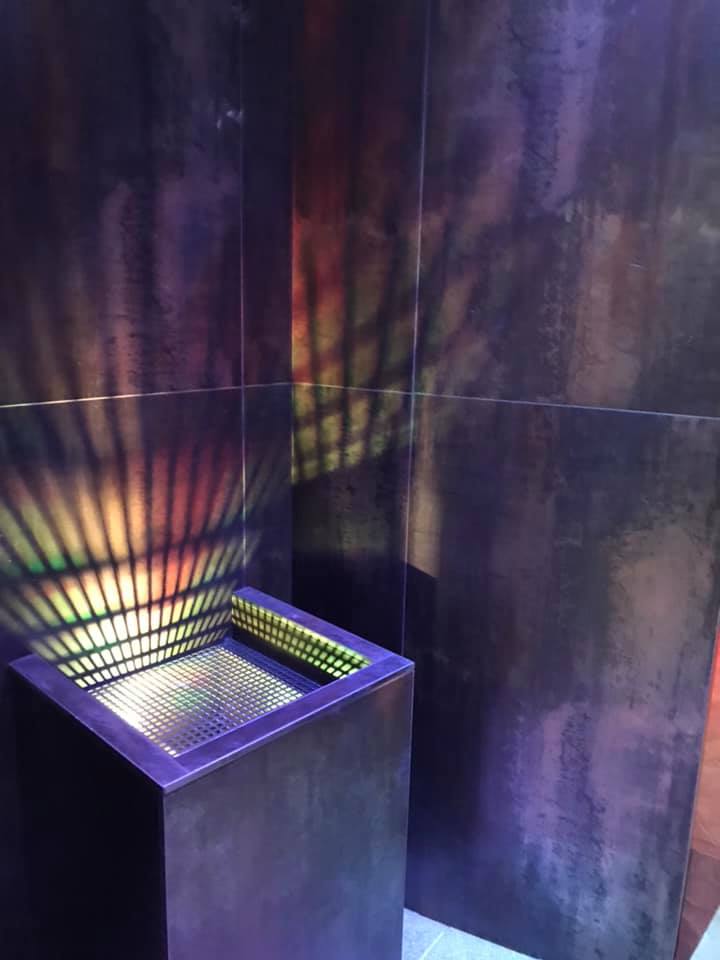 bagno turco con cubo per uscita vapore
