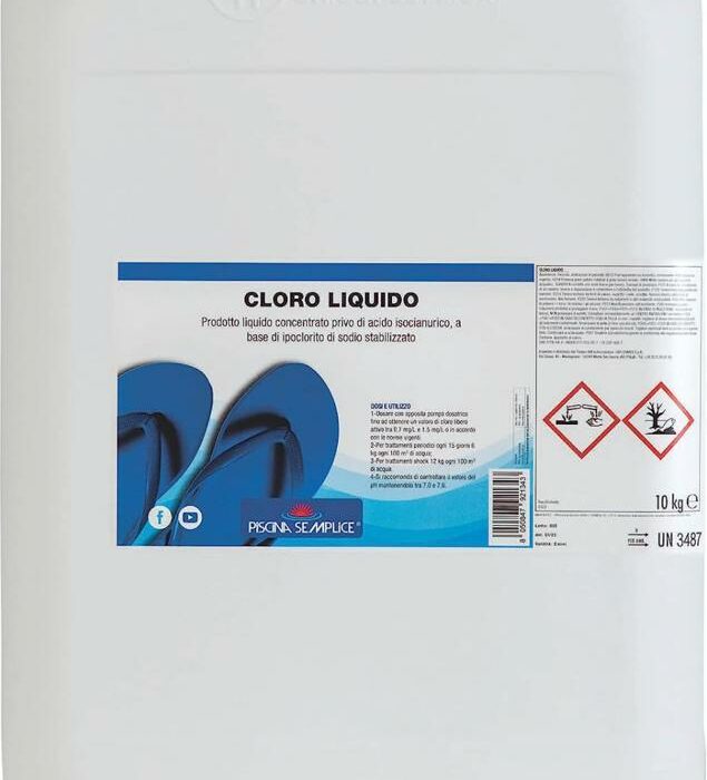 Cloro liquido tanica 25 kg